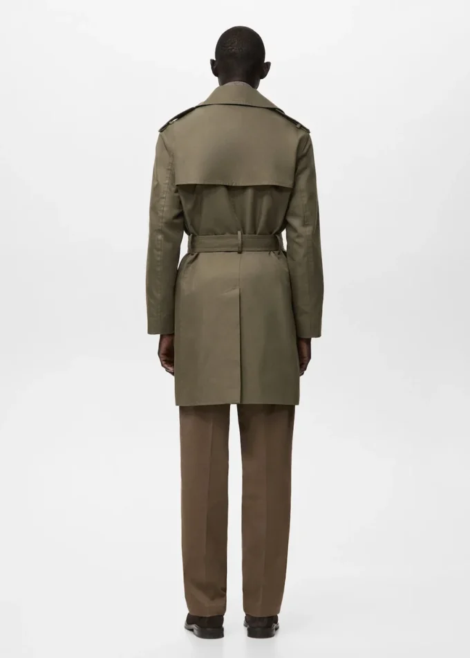 Trench con cintura idrorepellente Trench con cintura idrorepellente