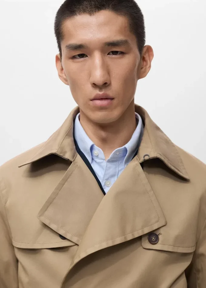 Trench con cintura idrorepellente Trench con cintura idrorepellente