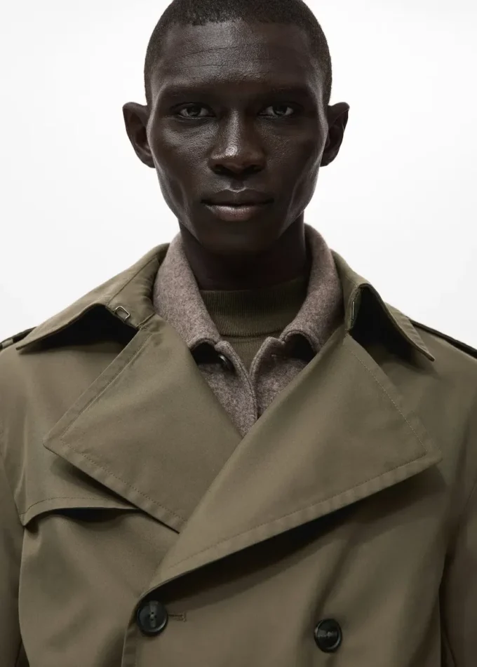 Trench con cintura idrorepellente Trench con cintura idrorepellente