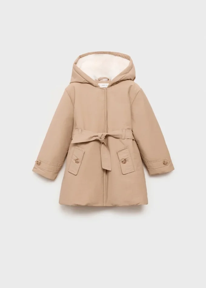 Trench con fodera in pelliccia Trench con fodera in pelliccia