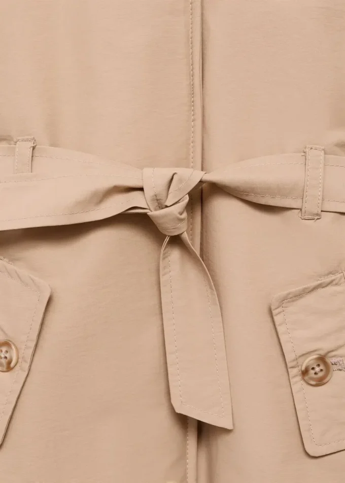 Trench con fodera in pelliccia Trench con fodera in pelliccia