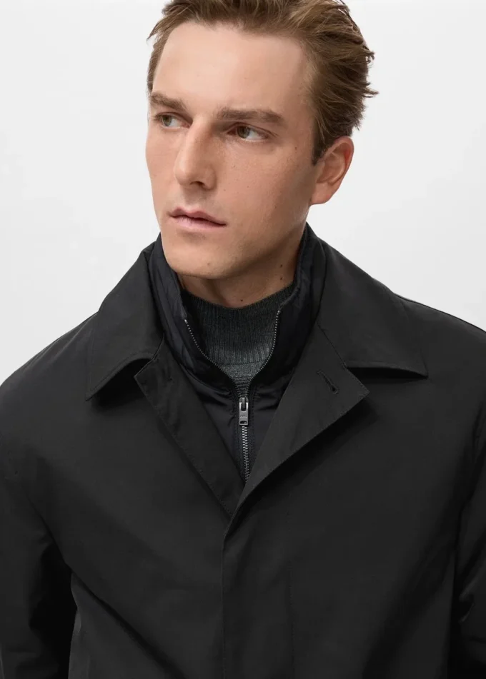 Trench trapuntato idrorepellente Trench trapuntato idrorepellente