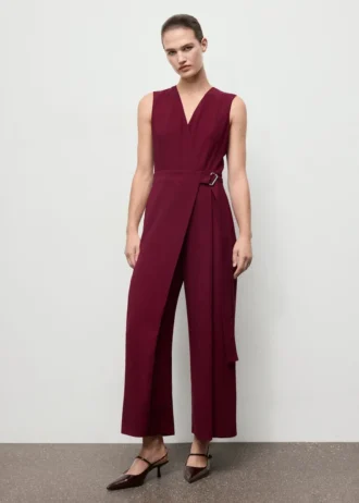 Tuta con cintura avvolgente