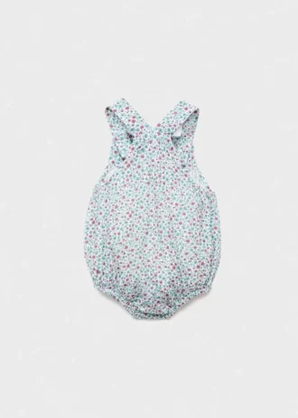 Tuta con stampa floreale