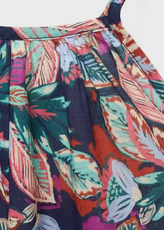 Tuta con stampa floreale Tuta con stampa floreale