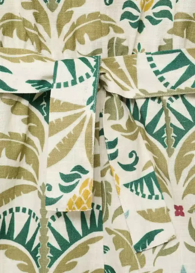 Tuta con stampa tropicale