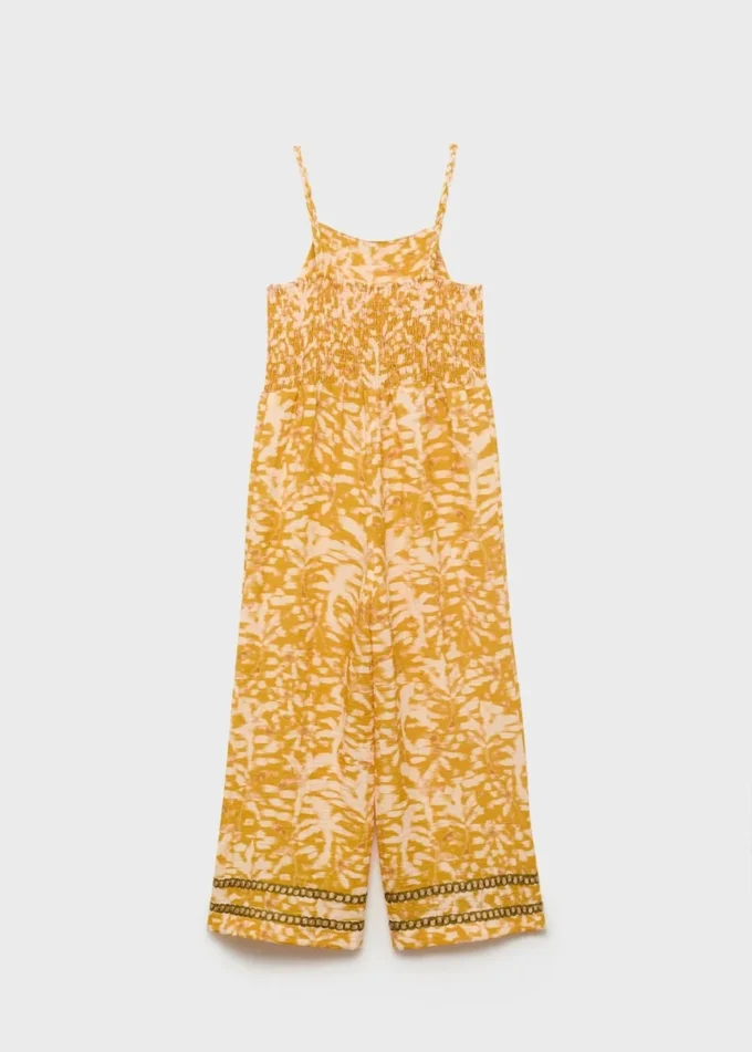 Tuta con stampa tropicale