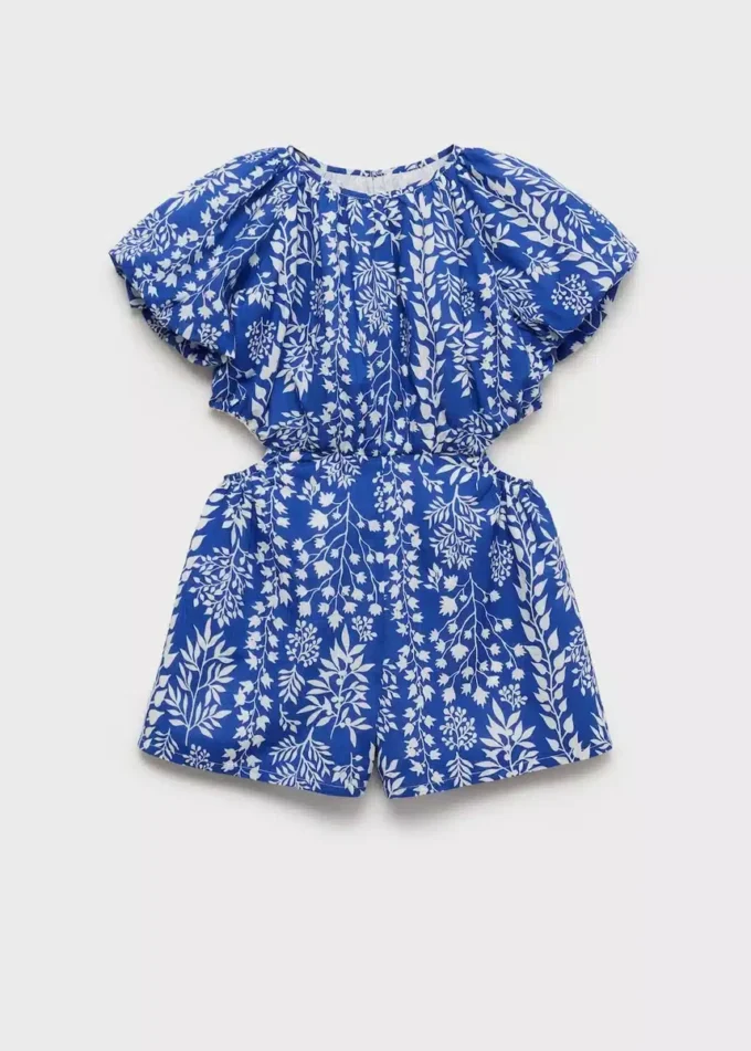 Tuta in cotone stampato