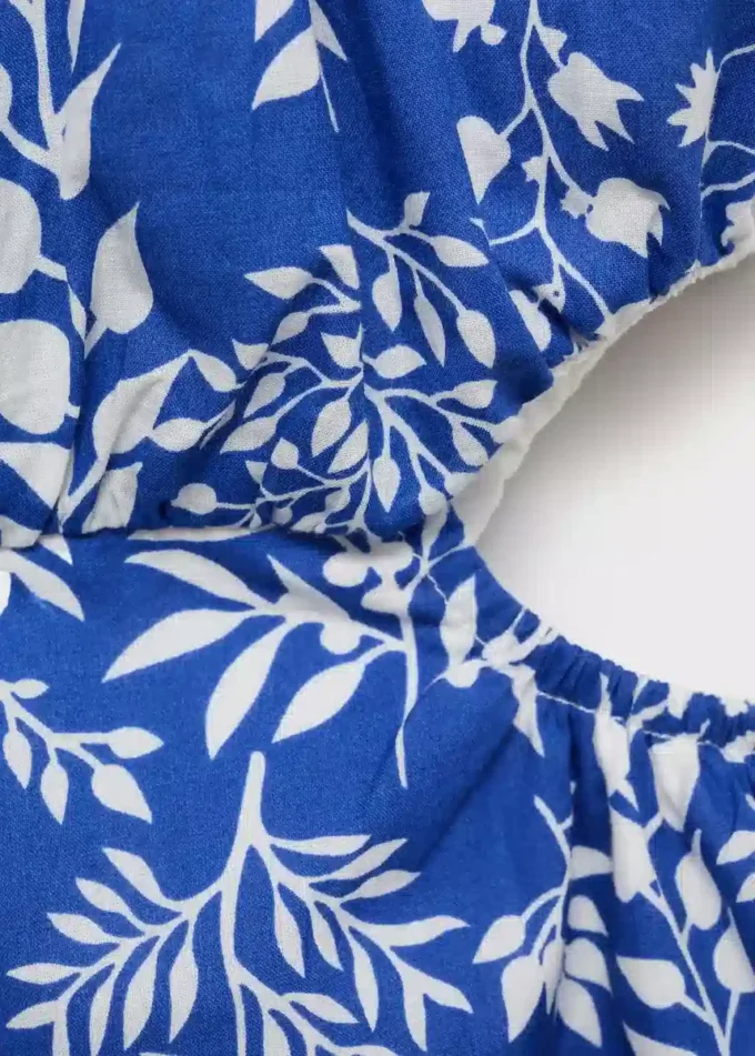 Tuta in cotone stampato