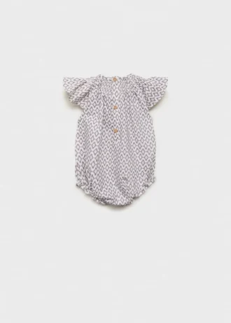 Tuta intera in cotone stampato