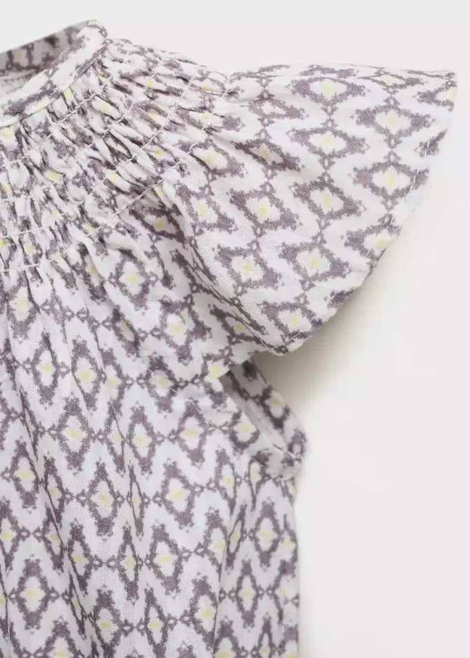 Tuta intera in cotone stampato Tuta intera in cotone stampato