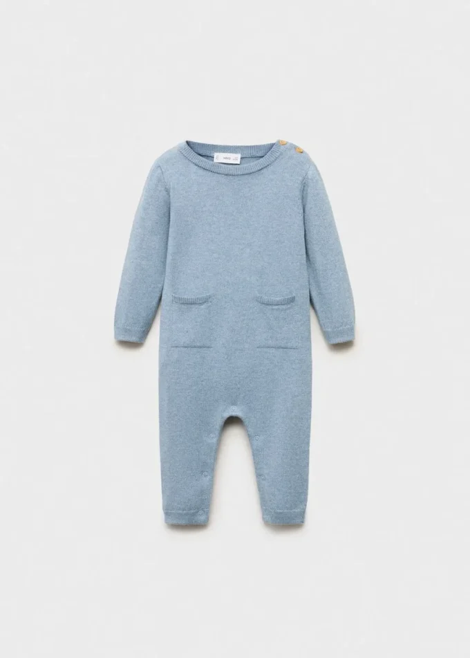 Tuta lunga con tasca sul petto