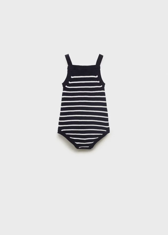 Tutina in maglia a righe