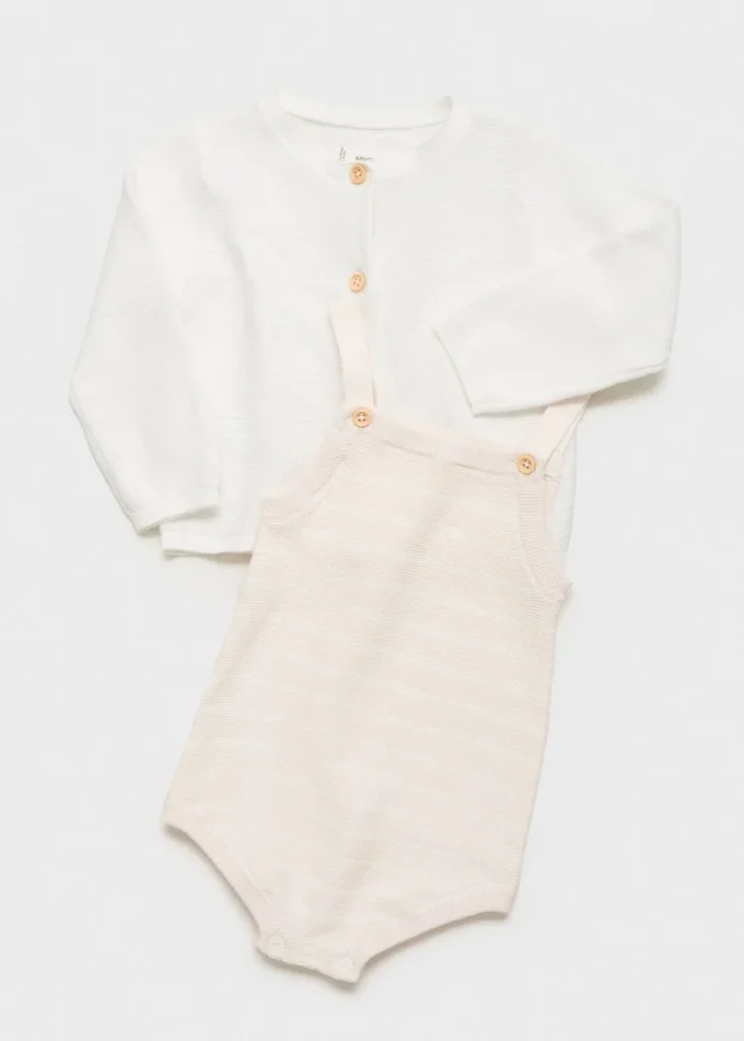 Tutina in maglia a righe Tutina in maglia a righe