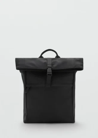 Zaino gommato con chiusura a patta